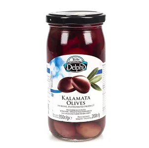 Маслины с косточкой Каламата в рассоле "Delphi" 350г