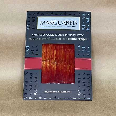Подкопченный хамон из утиной грудки "Marguaries" нарезка 60г