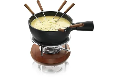 Набор для приготовления фондю (черный) 1.3л "Boska Holland"
